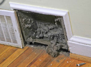 Dirty Clogged Air Duct